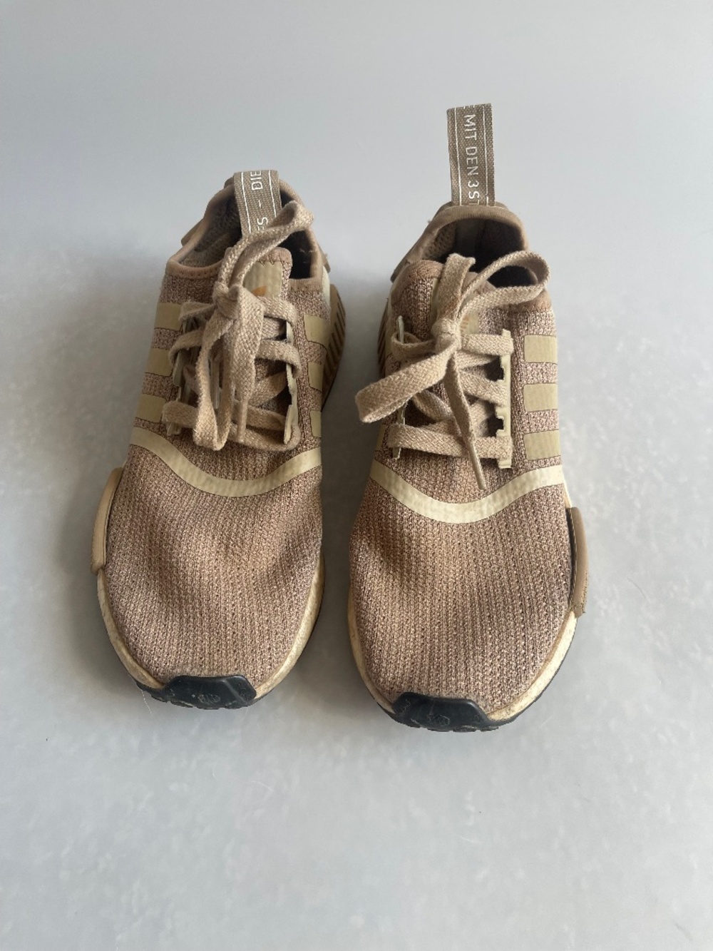 adidas NMD R1 STLT Primeknit Men’s Size 6 CQ2387 Taupe Beige Brown Boost